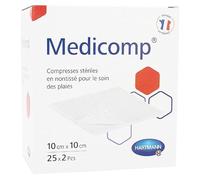 Hartmann Medicomp Compresse en Non Tissé Stérile 10 x 10cm 50 unités