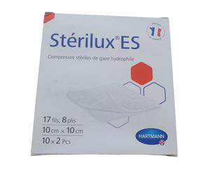 Hartmann Stérilux ES Compresses de Gaze Stériles 7,5 x 7,5 cm 10 x 2 Pcs