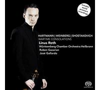Hartmann, Weinberg, Chostakovitch : Wartime Consolations, oeuvres concertantes funèbre pour violon. Roth, Gazarian, Galalrdo.