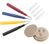 Harts Lot de 5 stylos à huile pour montre - Outil de réparation portable avec broches à huile de différentes tailles - 0,25 mm, 0,40 mm, 0,70 mm - Pour réparation de montres et montres de poche