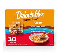 Hartz Delectables Stew Variety Pack Lickable Cat Treat, 30 Count
