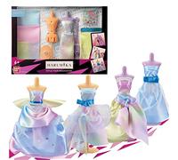 Harumika Bandai Coffret Robe de Bal Loisirs créatifs-Kit pour créer sa Mode sans Fil, sans Aiguille et sans colle-40445, 40445