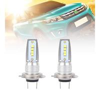 harupink 2Pcs Ampoules H7 LED Xénon super brillant blanc 12V 55W, Ampoule LED voiture phare antibrouillard etanche IP68 6500K 8000LM, Lampe auto moto LED H7 COB pour feu de croisement feux de route