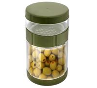 harupink Bocal à concombre à retourner, en verre, 1600 ml, bonne étanchéité, sans BPA, séparation sèche et humide, récipient pour cornichons, olive, kimchi, jalapenos