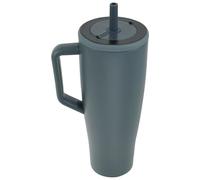 harupink Gourde de 40 oz avec paille, gobelet isotherme avec anse anti-fuite, gobelet isotherme à emporter, passe au lave-vaisselle, gobelet en acier inoxydable sans BPA, idéale pour le café, le thé
