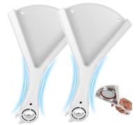 Harupink Lot de 2 décapsuleurs pour personnes âgées, ergonomiques en acier inoxydable, ouvre-bocal manuel, ouvre-bocal pour famille, pique-nique, magasin, gadgets de cuisine (blanc)