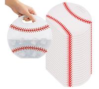 harupink Lot de 24 sacs cadeaux de baseball avec poignées - Réutilisables - En PET - 25 x 22,5 cm - Petits sacs cadeaux pour cadeaux d'anniversaire d'enfant et fête (baseball)
