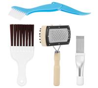 Harupink Lot de 4 peignes à ailettes pour climatisation, condensateur, peigne à lamelles double face, brosse de nettoyage pour climatiseurs, réfrigérateurs