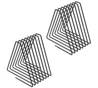 harupink Porte-magazines triangulaire en métal extensible - Organiseur de magazines de bureau antidérapant - Organiseur de fichiers pratique - Pour la maison et le bureau