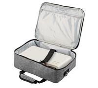 harupink Sac pour projecteur en tissu Oxford avec ceinture fixe 4 poches, pour ordinateur portable, compatible avec BenQ, Epson, Viewsonic et autres petits projecteurs, 36 x 10 x 28 cm
