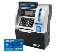 harupink Tirelire électronique avec entrée de mot de passe, affichage LCD affiche le solde du compte, idéale pour les enfants, idée cadeau d'anniversaire, rentrée des classes, etc.