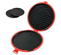 Harupink Toastie Maker - Grille-pain au micro-ondes - Revêtement antiadhésif PTFE - Pour 2 à 3 sandwichs - Résistant à la chaleur - Facile à nettoyer - Sans fil - Pour toast, barbecue, fromage et