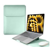 HaruYo 13-14 Pouces Housse pour Ordinateur Portable avec Support Fonction pour Laptop, Ordinateur Portable Sleeve pour MacBook Air/MacBook Pro/Surface Dell Lenovo HP ASUS Acer PC 13"-14", Vert Clair