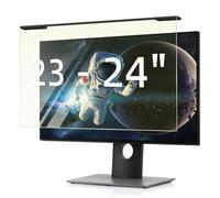 HaruYo 23-24 Pouces Amovible Filtre D'écran Anti-Lumière Bleu Premium pour Bureau/Moniteur/PC, Housse de Protection D'écran Anti-UV Protection Yeux Film pour Diagonal 23"/23,6"/23,8"/24" (547*320mm)