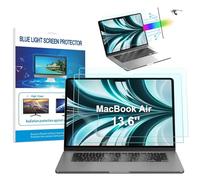 HaruYo [Lot de 2 Film de Protection d'écran Anti-lumière Bleue Compatible avec MacBook Air 13,6" M2 Chip 2022 Model A2681, Anti Rayures Film Protection