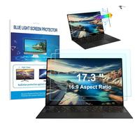 HaruYo Protection D'écran Premium pour Ordinateur Portable 17.3 Pouce 16:9, HD Anti-Lumière Bleu Filtre de Protection, 【Lot de 2】 Anti-Reflet Film Mat Protector pour Laptop 17.3" 16:9 (383 x 215mm)