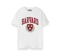 Harvard Blanc Crest Logo T-shirt à manches courtes Unisexe Adulte