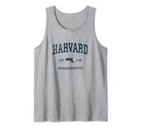 Harvard Massachusetts MA Vintage Sports Print Marine Débardeur