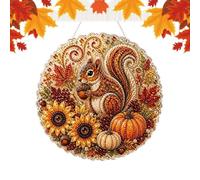 Harvest Animal Window Art: This fall rhinestone painting ornament feature