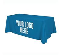 HARVEST HOUSE Nappe de Table Personnalisée avec Texte du Logo | Nappes Personnalisées pour Salons, Evénements, Anniversaires de Mariage, Fête Danniversaire
