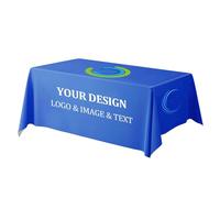 HARVEST HOUSE Nappe Personnalisée avec Logo de l'entreprise 4FT/6FT/8FT | Nappe en Polyester Personnalisée pour Salons Professionnels,Fête Danniversaire, Événements Mariage