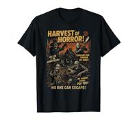 Harvest of Horror Farm Affiche Vintage Halloween T-Shirt