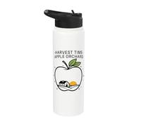 Harvest Time Apple Orchard Apple Pickking Day Apple Crew Stainless Steel Insulated Water Bottle