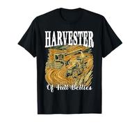 Harvester of Full Belly Farmer Farming Harvest Time Food T-Shirt