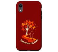 Harvesting The Miles Automne Running Jogger Automne Saison Art Coque pour iPhone XR