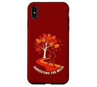 Harvesting The Miles Automne Running Jogger Automne Saison Art Coque pour iPhone XS Max