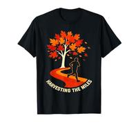 Harvesting The Miles Automne Running Jogger Automne Saison Art T-Shirt
