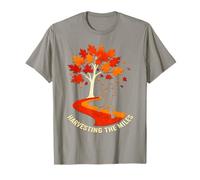 Harvesting The Miles Automne Running Jogger Automne Saison Art T-Shirt