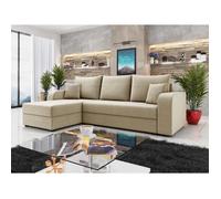 Harvey - canapé d'angle réversible - convertible - avec coffre - en velours - 4 places - style contemporain