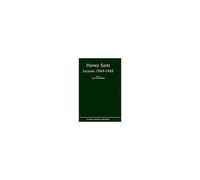 Harvey Sacks: Lectures 1964-1965