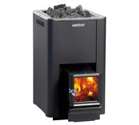 Harvia 20 Pro SL Black Poêle de Sauna à Bois avec Foyer Externe