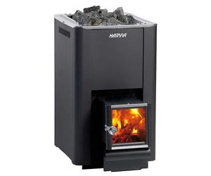 Harvia 20 Pro SL Black Poêle de Sauna à Bois avec Foyer Externe