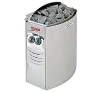 HARVIA - Poêle Électrique Vega pour Sauna - SN-HARVIA-PO45 - Poêle Sauna Compact en Acier Inoxidable avec Unité de Contrôle Encastré BC35 - 3 à 6 m3 - Puissance 4.5kW