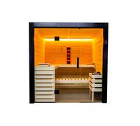 Harvia, Sauna finlandais traditionnel en bois massif 3 places - Family Medium - HRA-080-0004