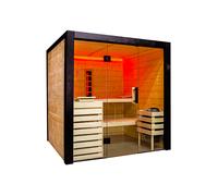 Harvia, Sauna finlandais traditionnel/infrarouge 4 pers. - Family Large Hybride - SET-080-0830