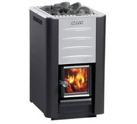 Harvia Sauna Poêle À Bois 20 Pro CE WK200 Kit 1.BImSCHV2 Noir 24 kW