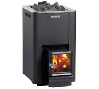 Sauna Harvia 20 SL, Poêle à bois Noir, CE, 24 kW, pour intérieur/extérieur