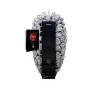 Harvia Spirit SP60FC Poêle de sauna 6,0 kW avec commande Fenix WiFi - Poêle électrique pour 5-8 m³, jusqu’à 60 kg de pierres, panier inox, pilotage par l’application MyHarvia