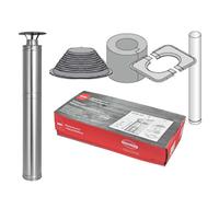 Harvia WHP1500SY | Cheminée avec kit de montage (pour un toit plat). Acier.