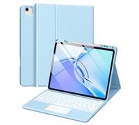 Harvopu Étui avec clavier pour iPad Air 13" et Pro 12,9" - Pavé tactile multi-touch, rétroéclairage 7 couleurs, housse de clavier folio amovible pour iPad Pro 12,9 pouces (6e, 5e, 4e, 3e génération