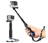 Harwerrel Perche à Selfie Bâton Télescopique Extensible Aluminium Manche Monopod (7-19 Pouce) pour GoPro Hero (2018) Hero 7 6 5 4 3+ 3 2 1 SJ4000 SJ5000 Xiaomi Caméras d'action