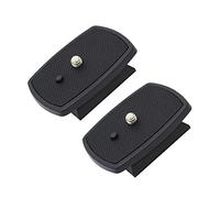 Harwerrel Plateau rapide QR plaque de remplacement pour Amazon Basics 60" trépied Velbon CX-444 CX-888 CX-460 Cx-460mini Cx-470 Cx-570 Cx-690 DF-50 Sony Vct-d580rm VCT-D680RM VCT-R640 (lot de 2)