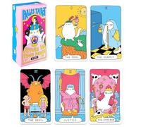 Harxin Tarot des Chats, Jeu de 70 Cartes, Cartes de Tarot Uniques pour Les Amoureux des Chats et Les Passionnés de Tarot, Jeu de Tarot Mignon pour Débutants, Adulte