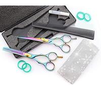 Haryali Ciseaux de coiffeur professionnels avec ciseaux à effiler pour coiffure et salon de coiffure