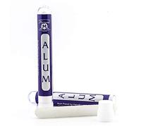 Haryali London Bâton d'Alun - Astringent Naturel - Forme Crayon Feuille - Accessoire de Rasage Bloc Feuille - Baume Après-Rasage Homme - Astringent Antiseptique Stopper