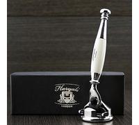 Haryali London Ivory Luxury Rasoir à rasoir et support de rasage pour homme